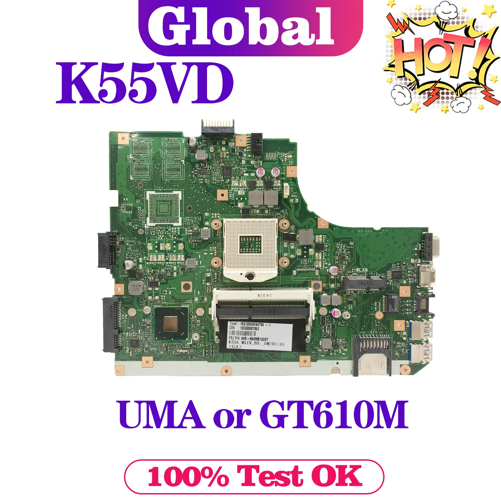 KEFU Ʈ κ, K55VD K55A A55VD A55A Ʈ , UMA/GT610M REV:3.0   ׽Ʈ OK